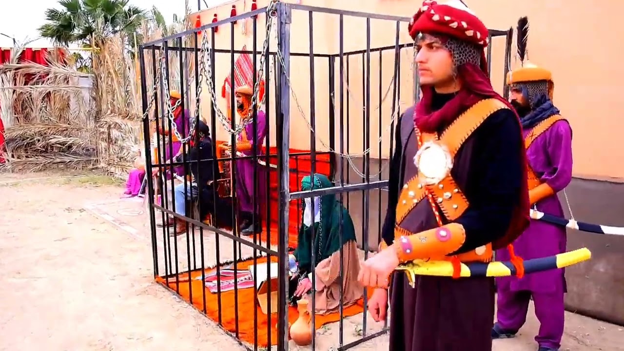 تشابيه استشهاد الامام موسى الكاظم ع التي أقامها موكب زينب الكبرى ع بالتعاون مع موكب مسلم بن عقيل ع