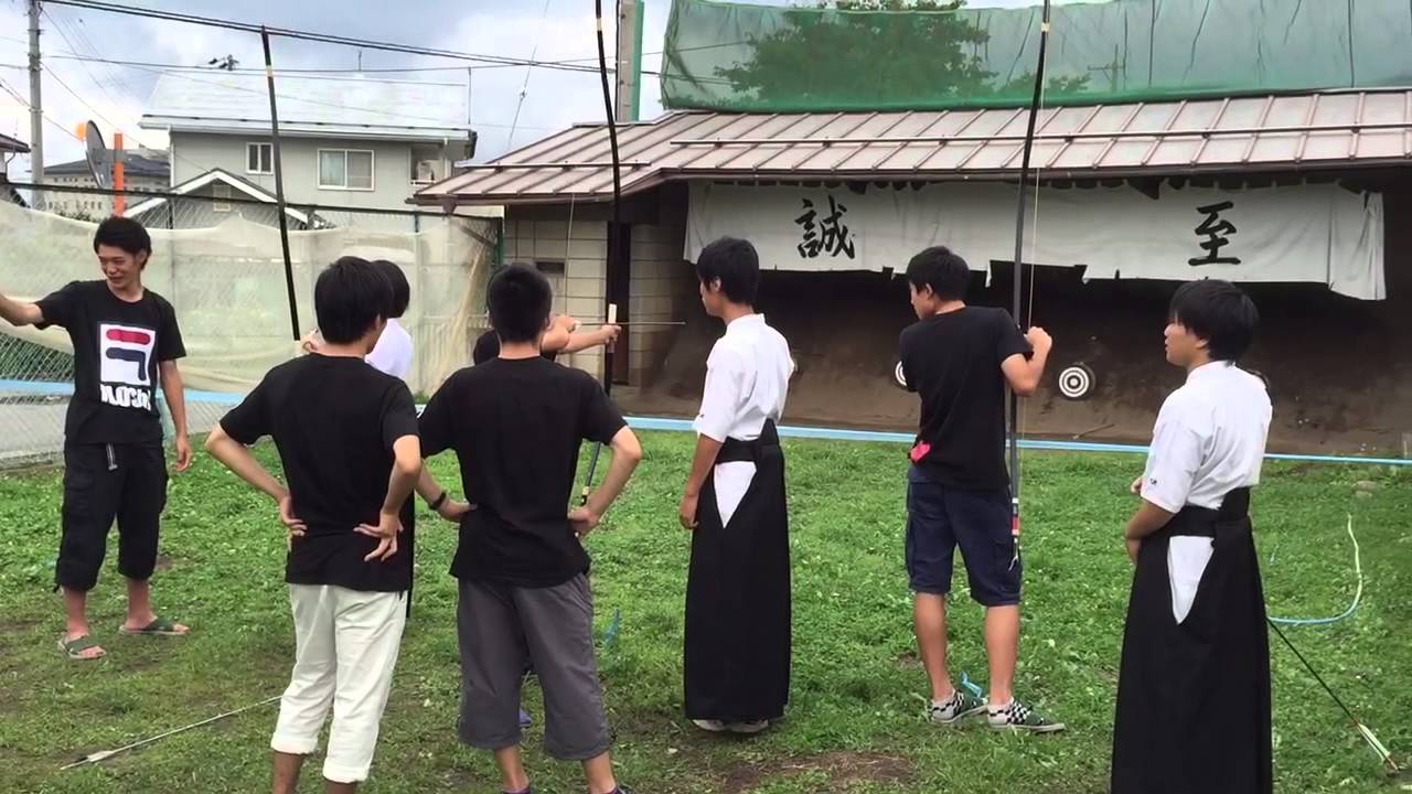 長野県立野沢北高校2015日輪祭弓道班一般試射会 YouTube