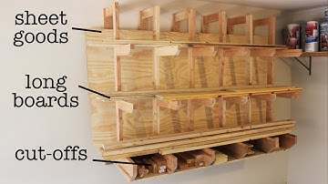 Clever Design for DIY Lumber Rack