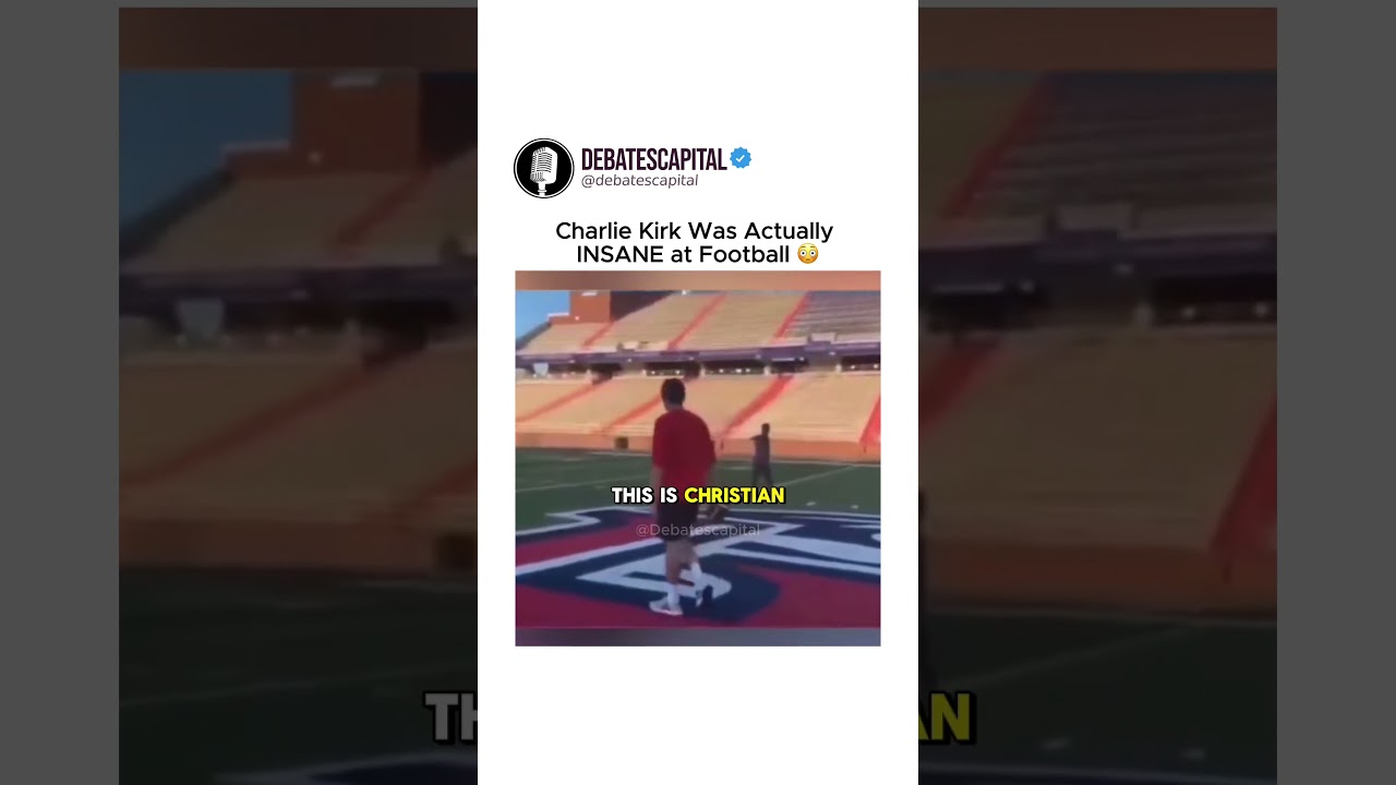 Charlie Kirk Can Actually THROW 😳 #charliekirk #charliekirkdebate
