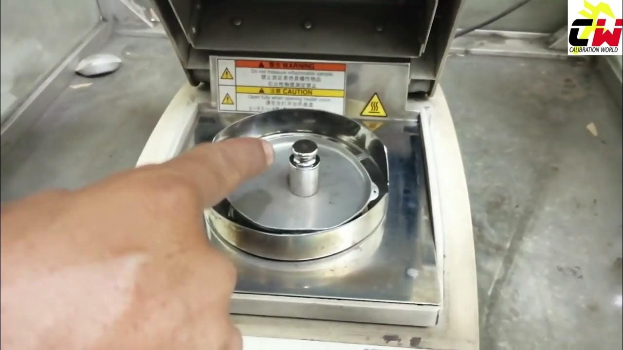 CALIBRATION OF SHIMADZU MOISTURE ANALYZER MOC63U UNI BLOC HOW TO
