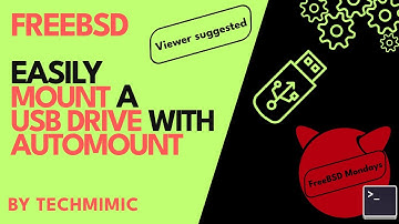 Easily mount a USB drive in FREEBSD with AUTOMOUNT