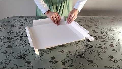 Lid Folding instruction - Premium cake box