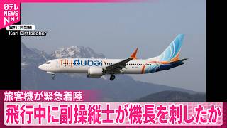 【緊急着陸】UAEからイスラエル行き旅客機 飛行中に副操縦士が機長を刺したか