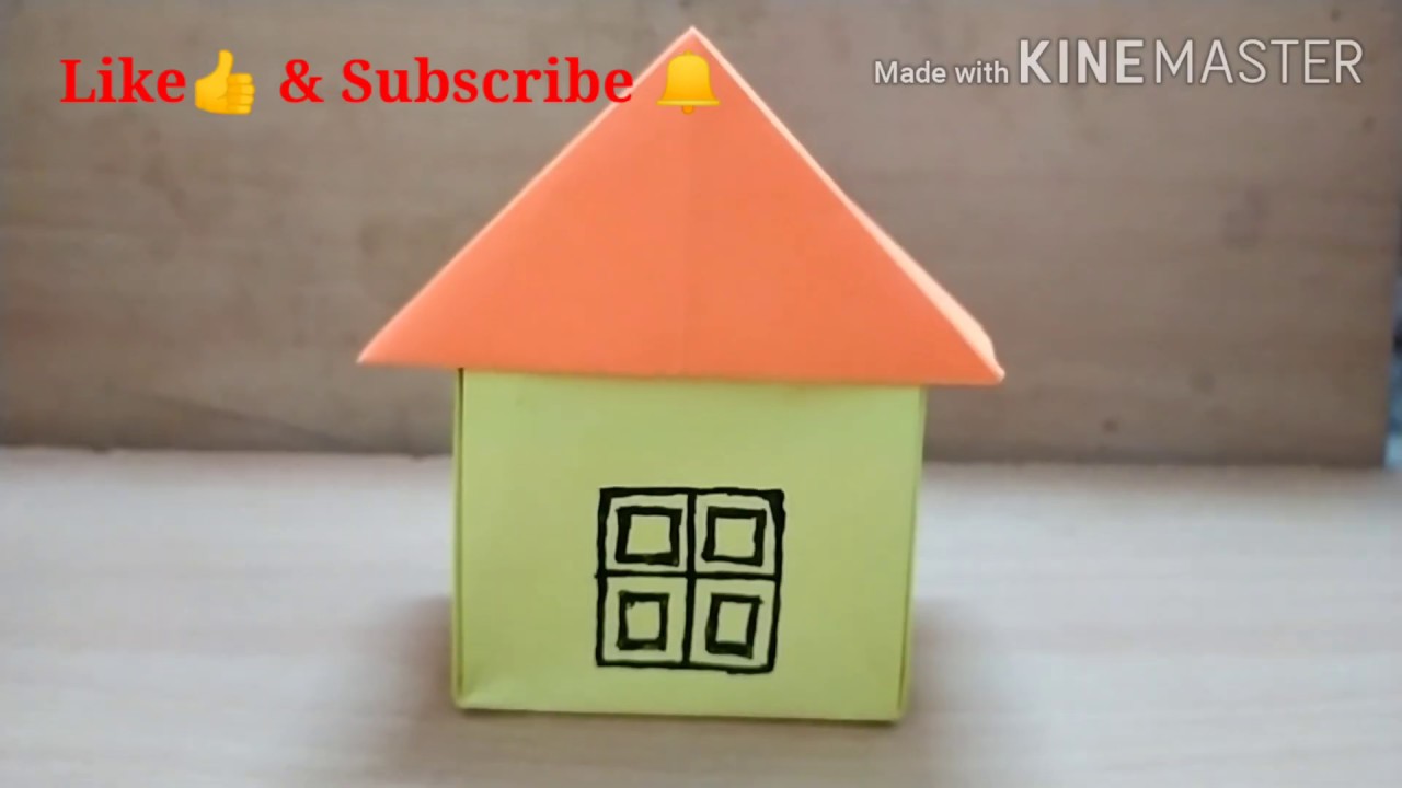 Easy Origami House How To Make House Step By Step Origami House 3d