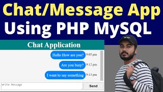 How to Make Message/Chat Application in PHP MySQL Database Bangla | Live Chat/Messenger App In PHP screenshot 4