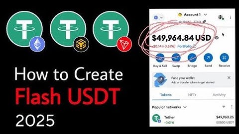 Generate Flash USDT in 2025 | make a flash usdt | Binance, Trustwallet, Metamask