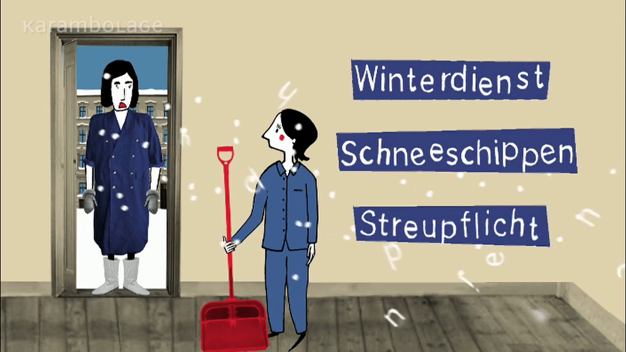 Schneeschippen ist Pflicht | Karambolage | ARTE