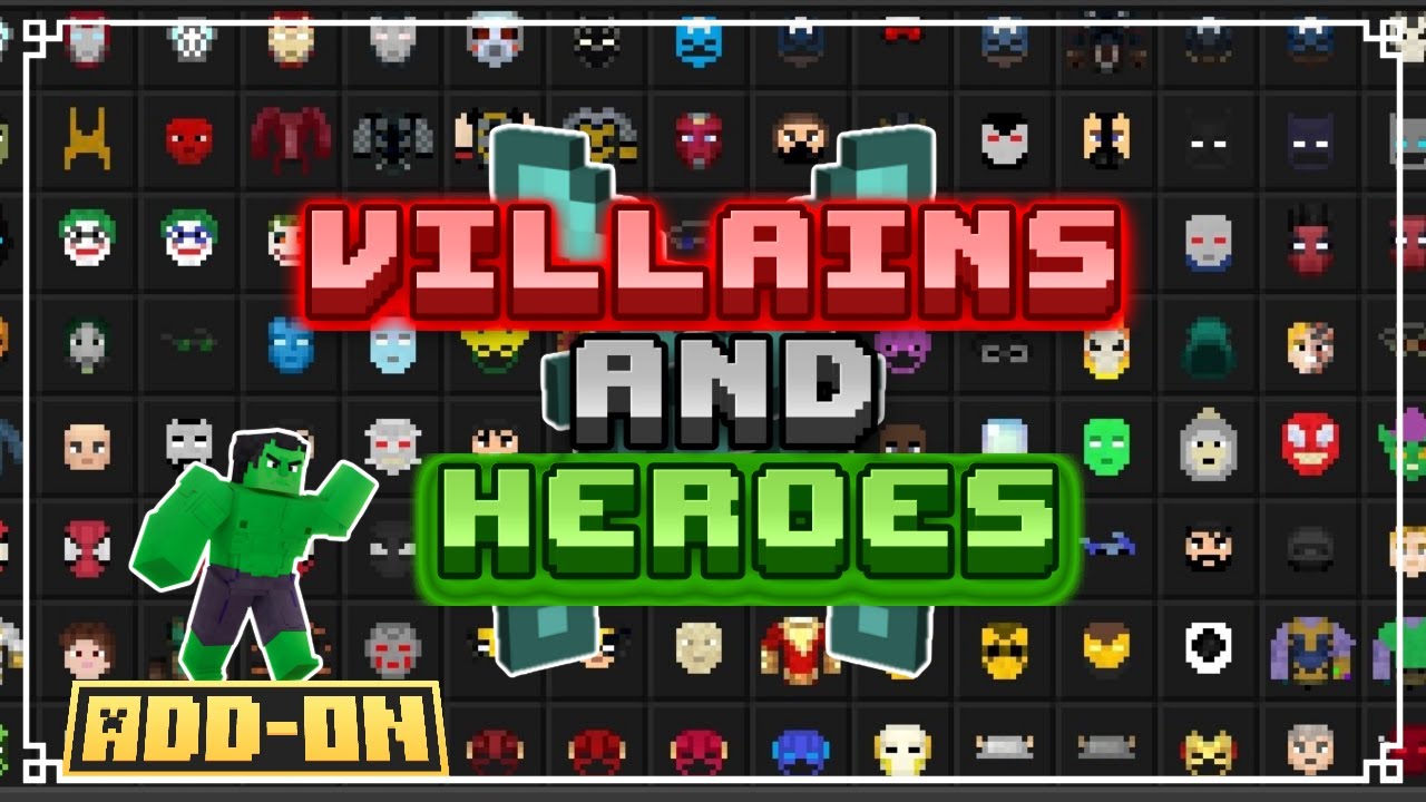 Download do Addon Villains AND Heroes para o Minecraft PE 1.21 - YouTube