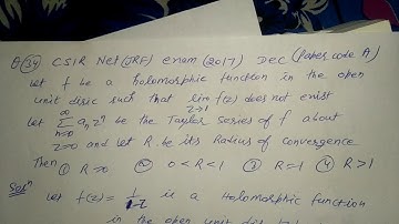 Complex analysis december 2017 net jrf question