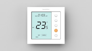 Programming a Temperature Hold - Heatmiser edge Series