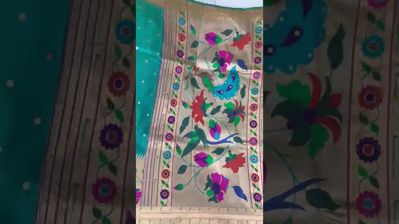 Soft Silk Big Border Peacock Bel Paithani Saree