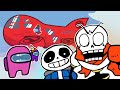 SANS AND PAPYRUS PLAY NEW AMONG US MAP || ANIMATION