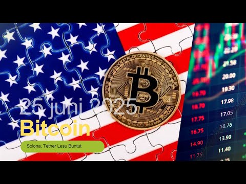 Harga Kripto Hari Ini 25 Juni 2025: Bitcoin, Solana dan Tether Lesu Buntut Gencatan Iran-Israel