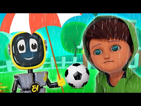 🌧️ Rain Rain Go Away 🌞| Nursery Rhymes and Fun Kids Songs | Robogenie