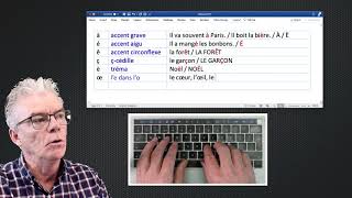 Typing accented French characters on a Mac