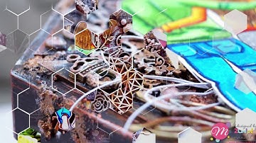 Mixed Media Hexagon Explosion Box Video by Zalak Mandal