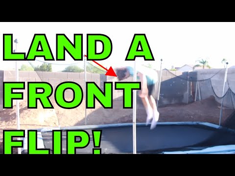 How To Do A Frontflip On A Trampoline And Land It!