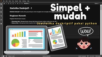 [Mudah dan Cepat] Statistika Deskriptif Ringkasan Numerik pakai python