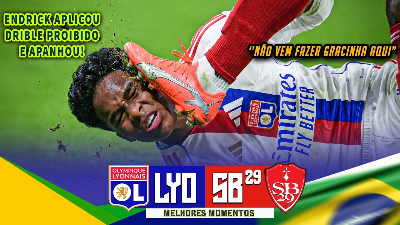 ENDRICK FOI AGRED1D0 APÓS APLICAR DRIBLE PROIBIDO NO FUTEBOL! O BRAZUKA ESTA BAGUNÇANDO A EUROPA