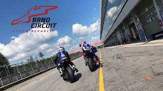 Fast lap at Brno Circuit | Marvin Fritz & Robin Mulhauser | Yamaha YZF-R1 Stock