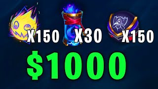 I OPENED $1000 WORTH OF LOOT + 300 ORBS OPENING