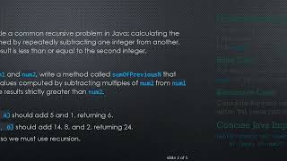 How to Compute the SumOfPreviousN Using Java Recursion