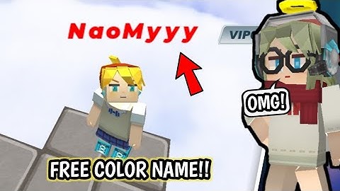 How to Get Free Colour Name?? [Blockman Go]