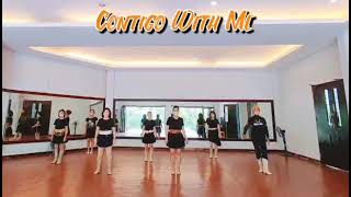 Contigo With Me! Line Dance, Choreo by Gary O'Reilly (IRE), Demo by Albatross Wednesday Class