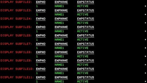 IBM i, AS400 Tutorial-Displaying maximum 12 active subfiles at a time  and SFLEND