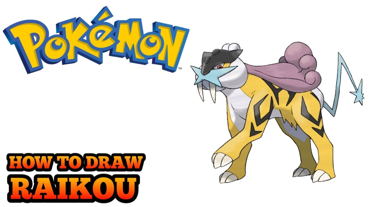 How to Draw Raikou  Pokemon (Art Tutorial) 