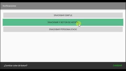 Material Design: Notificaciones (Snackbar)