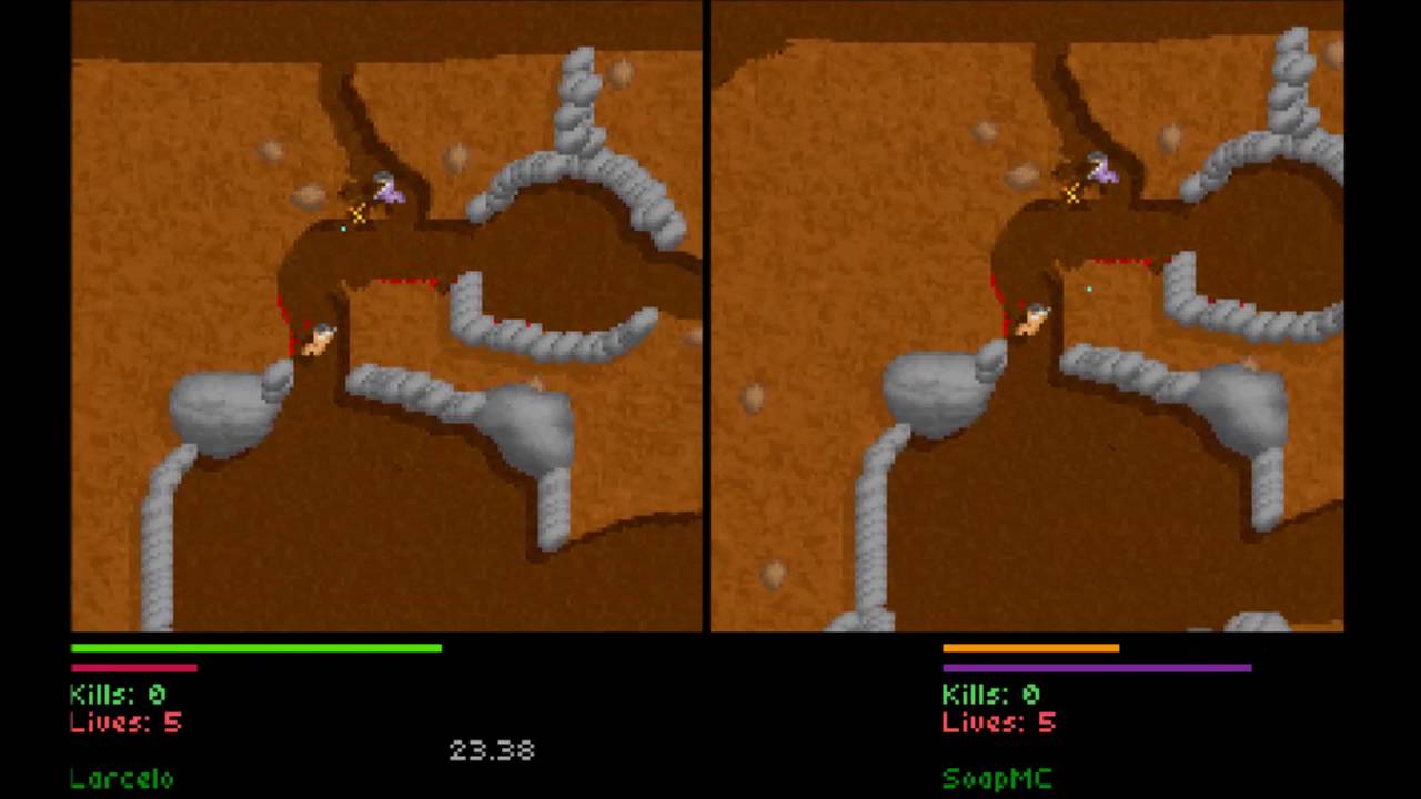 Liero 1.33 (1.36) Military Mod Gameplay Ep.49 + Ep.50