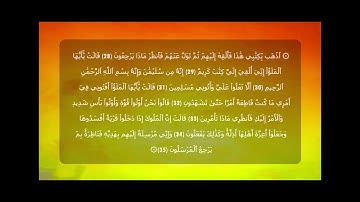 القارئ عزت الله سيف #سورة_النمل من 17  إلى 35 - Surat An-Naml