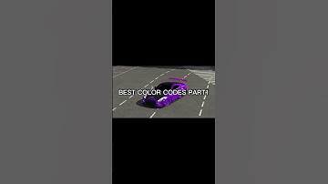 best color codes in car parking multiplayer part1#shorts
