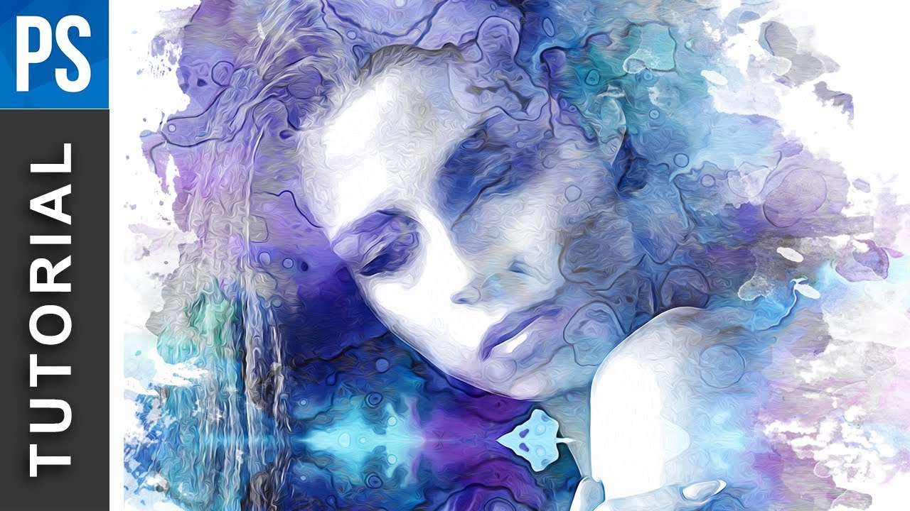 Beautiful Watercolor  Portrait Effect Photoshop Tutorial  