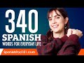 340 Spanish Words for Everyday Life - Basic Vocabulary #17