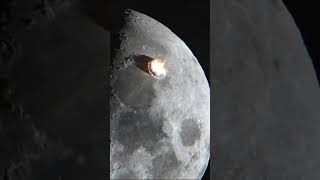 Asteroid Hitting The Moon, Asteroid Menabrak Bulan #asteroid #moon #nasa #luarangkasa #viral