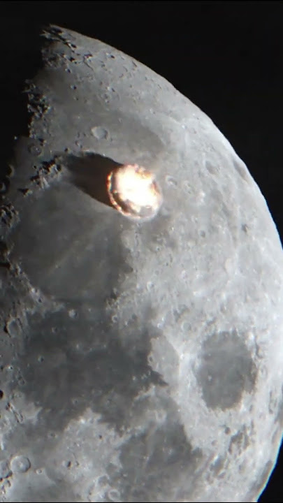 Asteroid Hitting The Moon, Asteroid Menabrak Bulan #asteroid #moon #nasa #luarangkasa #viral