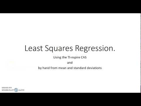 Least squares regresion on CAS and by hand