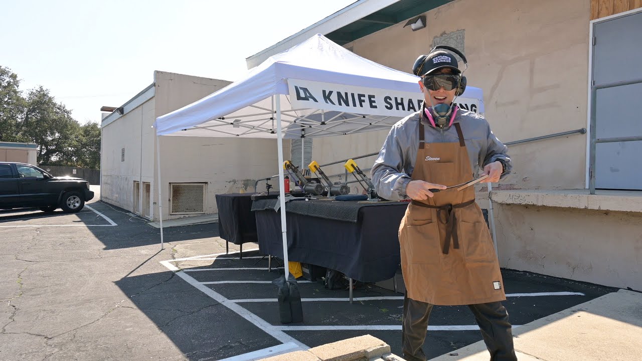Sharpening Knives for an Old Fashioned Town in Los Angeles YouTube