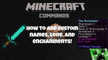 Custom items - Lore, Names, Enchantments 1.7