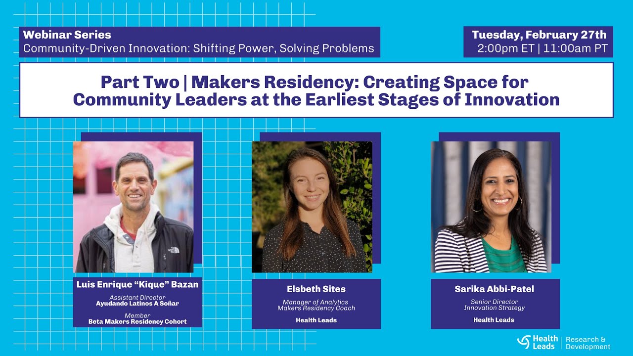 Part Two: Creating Space for Community Leaders at the Earliest Stages ...