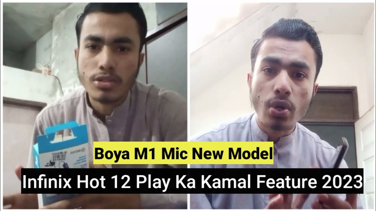 Infinix Hot 12 Play Featuers Boya M1 Mic Audio Quality Lahore Ka