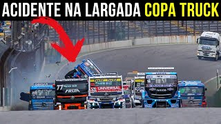 Acidente na largada da Copa Truck no Autódromo de Interlagos | 21/08/2022