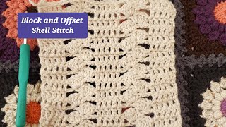 How to Crochet Block and Offset  Shell Stitch!