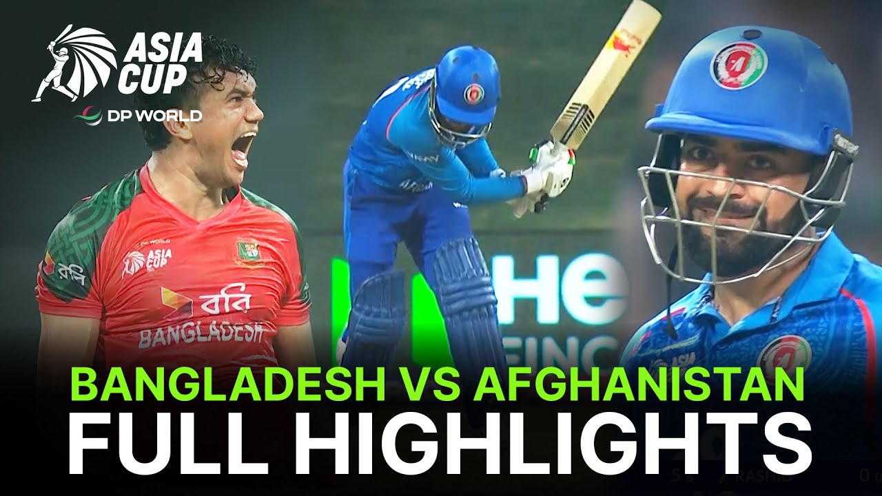 Match 9 | Bangladesh vs Afghanistan | Match Highlights | DP World Asia Cup 2025 | ZF1K
