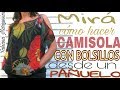 Cómo hacer una CAMISOLA  CON BOLSILLO, DESDE UN PAÑUELO - Fabiana Marquesini - 38