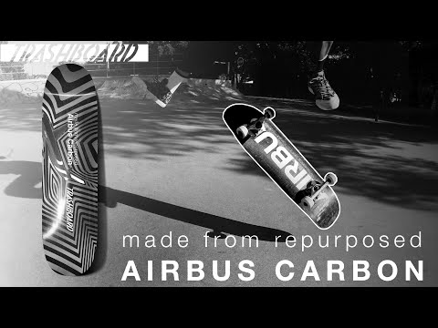 TRASHBOARD made from repurposed @airbus CARbon