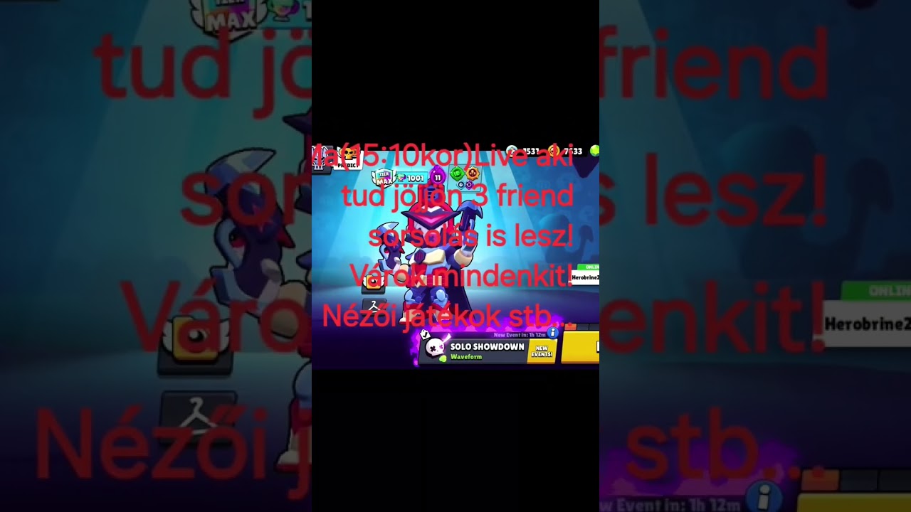 Live végül 15:20kor fog elindulni